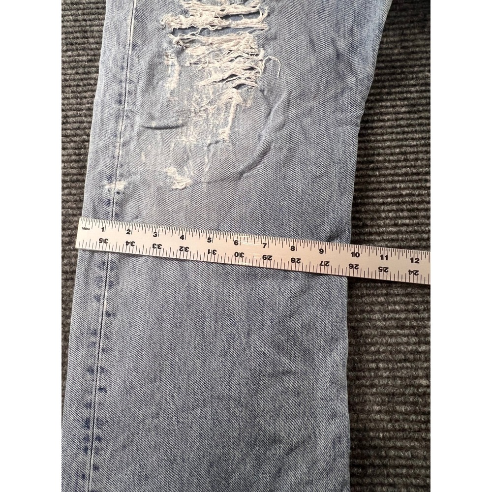 Levi's 501 XX Jeans Mens38x34 Light Wash Distressed Button Fly - Picture 4 of 16